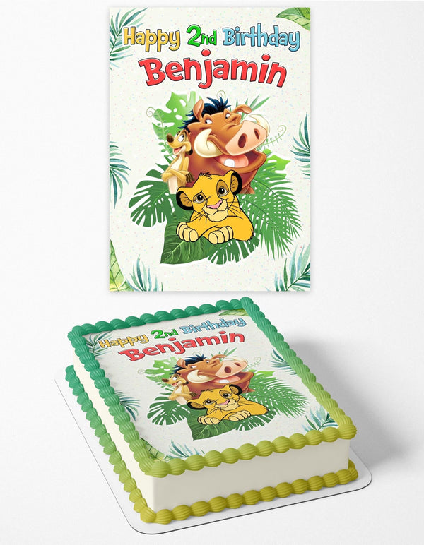 The Lion King Simba Timon and Pumbaa Pt Edible Cake Toppers