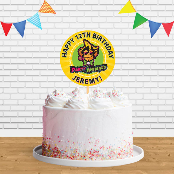 The Party Animals  Cake Topper Centerpiece Birthday Party Decorations