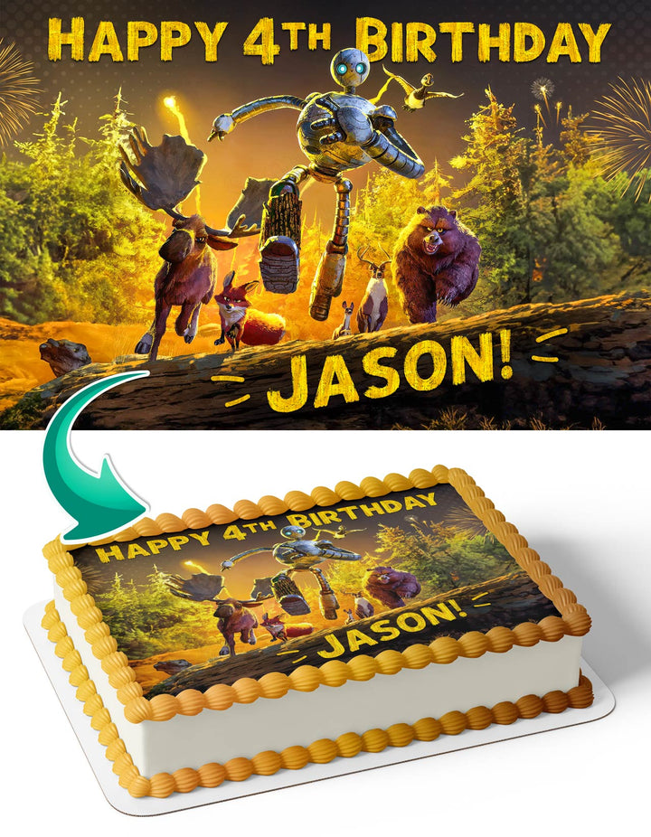 The Wild Robot 2024 Edible Cake Toppers