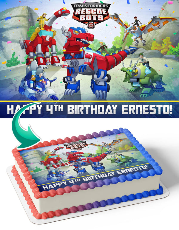 Transformers Rescue Bots Edible Cake Toppers