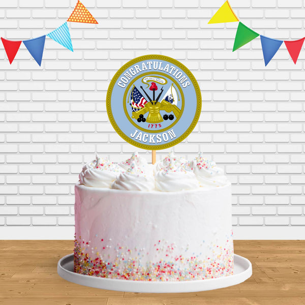 US Department of the Army DA Seal Ct Cake Topper Centerpiece Birthday Party Decorations
