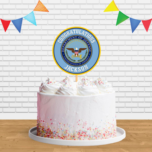 United States Department of Defense DOD Seal Ct Cake Topper Centerpiece Birthday Party Decorations