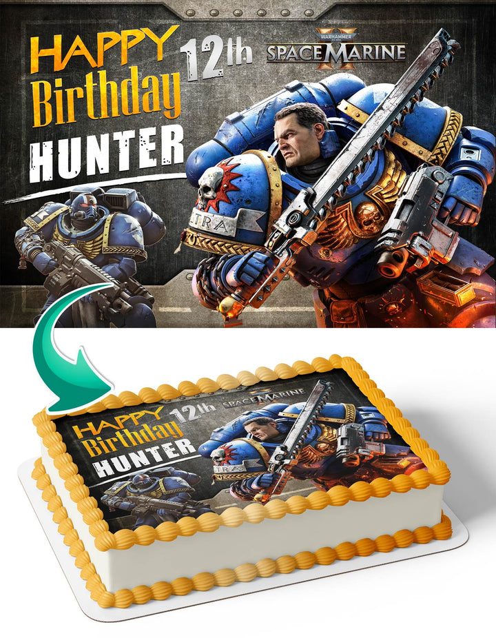 Warhammer 40000 Space Marine II Edible Cake Toppers