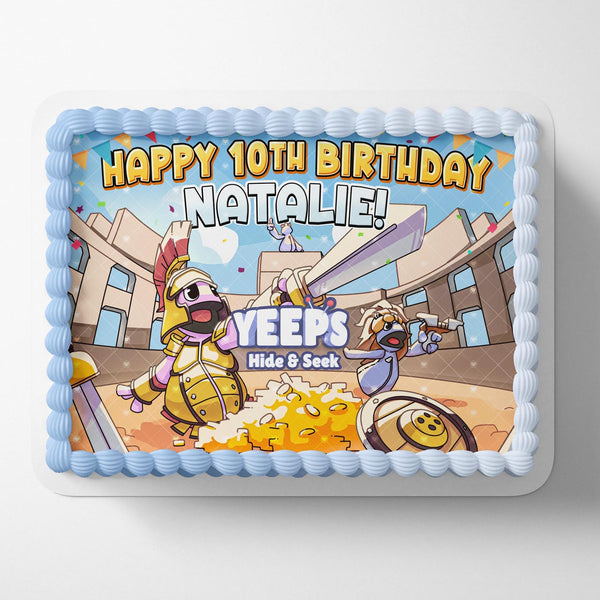 Yeeps  Hide and Seek Spartan Bundle Meta Edible Cake Toppers