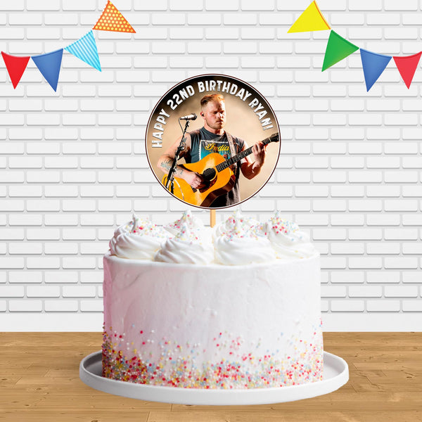 Zach Bryan Country Music Ct Cake Topper Centerpiece Birthday Party Decorations