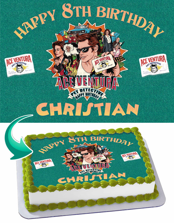 Ace Ventura Pet Detective Edible Cake Toppers