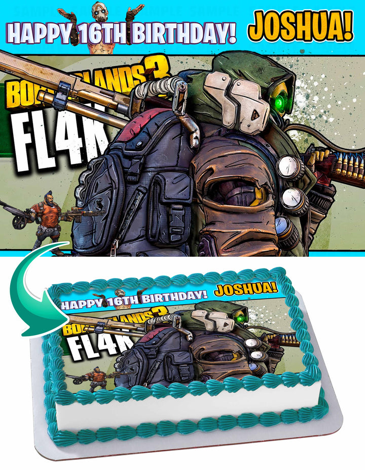Borderlands Edible Cake Toppers