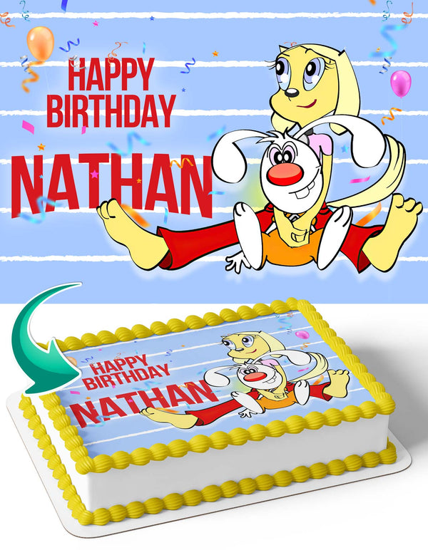 Brandy and mr Whiskers Edible Cake Toppers
