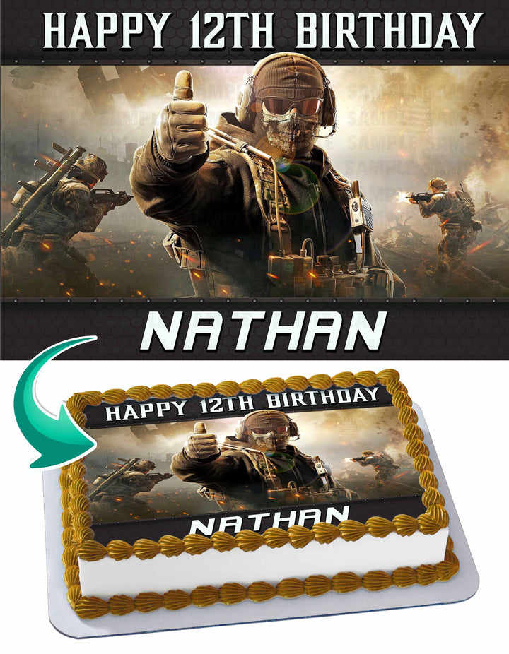 Call of Duty Mobile Edible Cake Toppers – Ediblecaketopper
