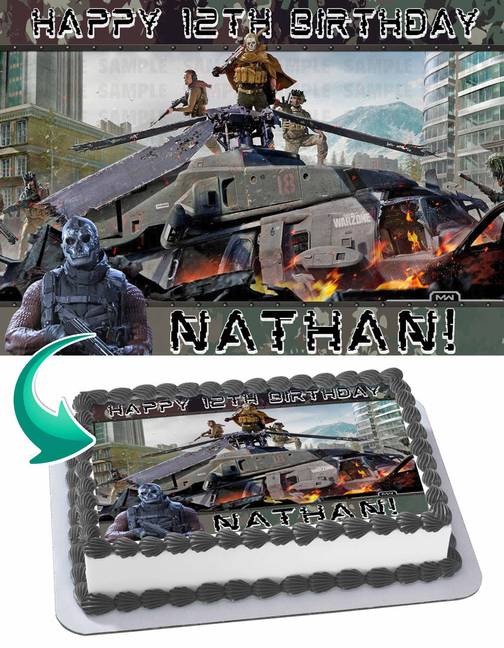 Call of Duty Warzone Edible Cake Toppers – Ediblecaketopper