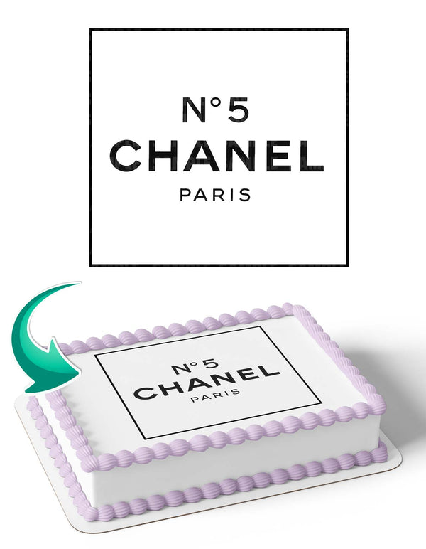 Chanel No 5 C Edible Cake Toppers