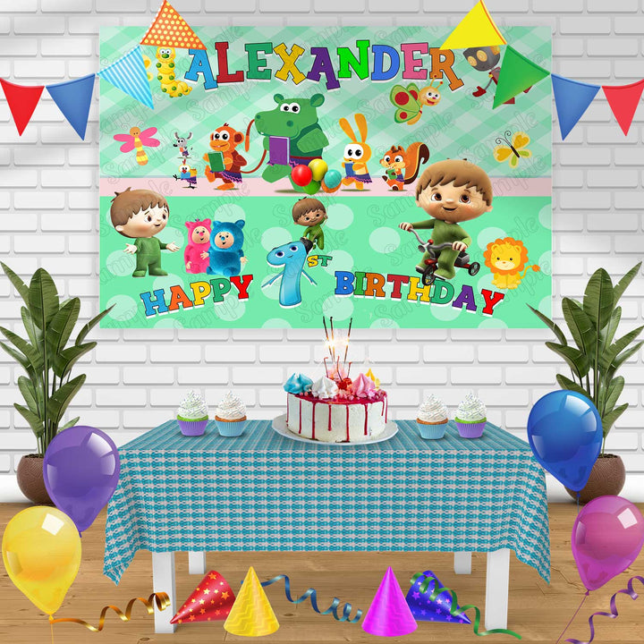 Charlie and the Numbers Birthday Banner Personalized Party Backdrop Decoration