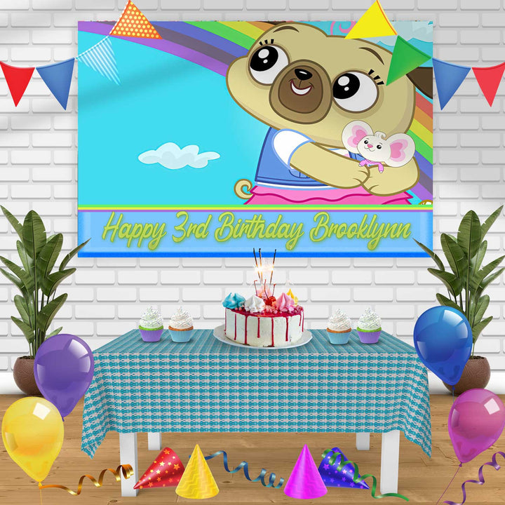 Chip and Potato Birthday Banner Personalized Party Backdrop Decoration