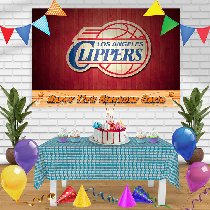 CLIPERS Birthday Banner Personalized Party Backdrop Decoration