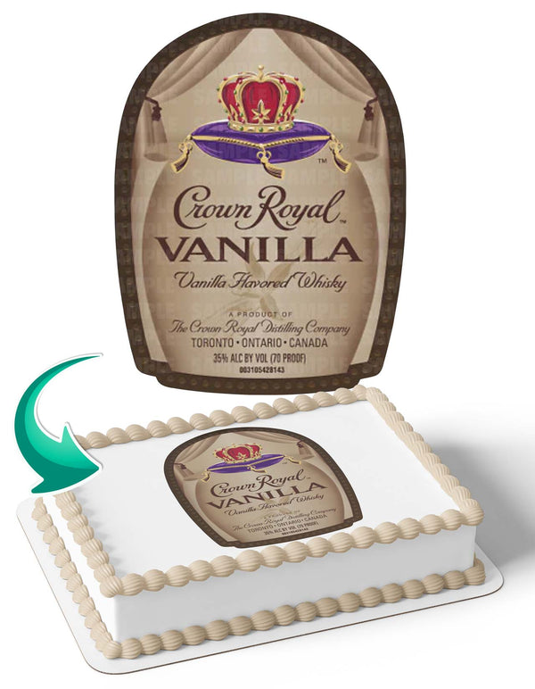 Crown Royal Vanilla Edible Cake Toppers
