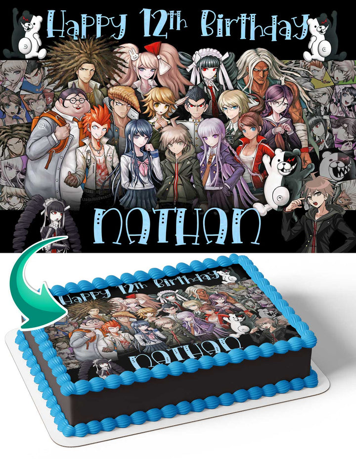 Danganronpa D Edible Cake Toppers