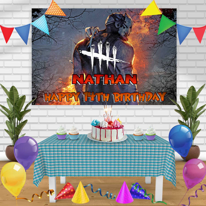 Dead by Daylight Birthday Banner Personalized Party Backdrop Decoration