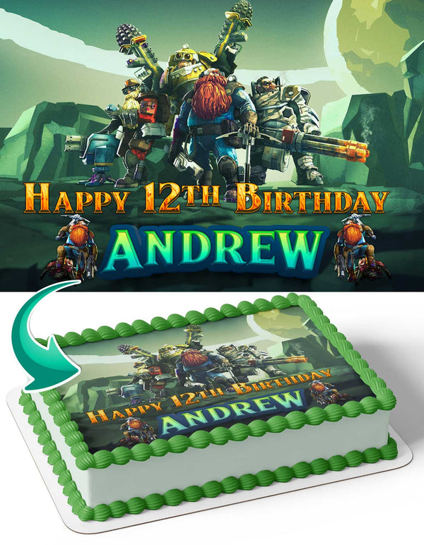 Deep Rock Galactic Edible Cake Toppers