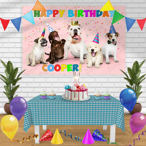 Dog Birthday Birthday Banner Personalized Party Backdrop Decoration