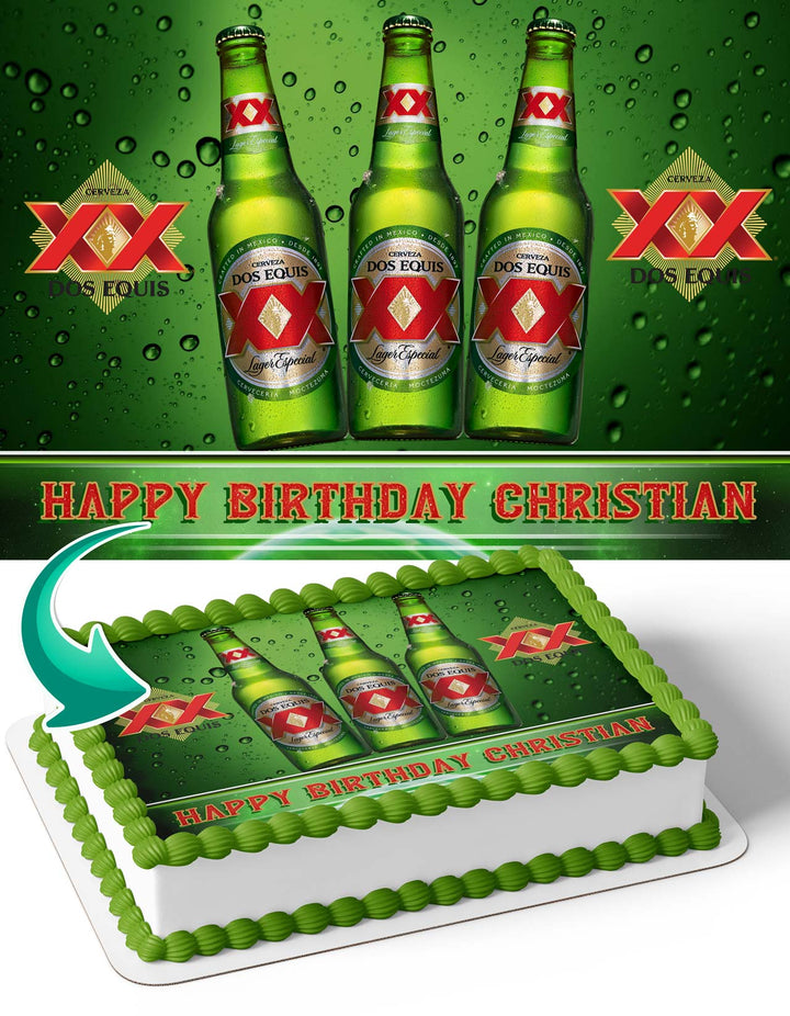 Dos Equis Edible Cake Toppers