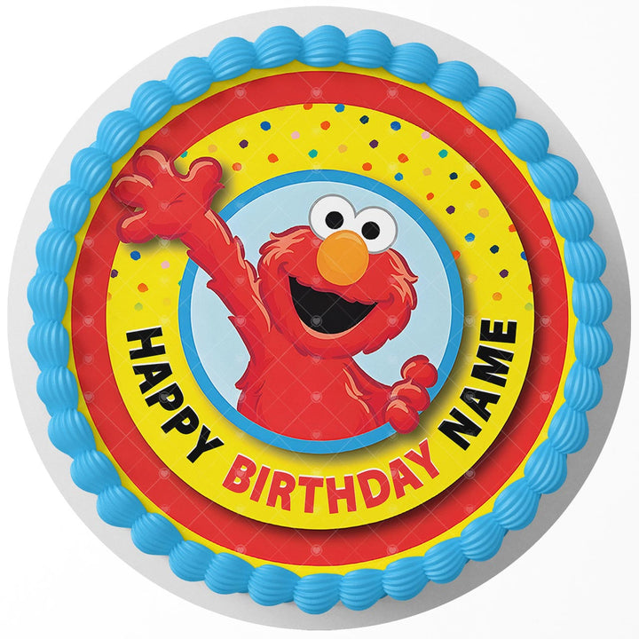 Elmo SS Edible Image Cake Topper Personalized Birthday Sheet Decoratio ...