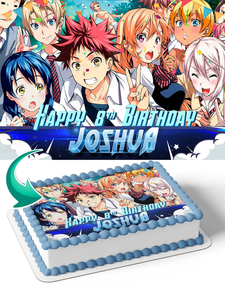 Food Wars Shokugeki no Soma Edible Cake Toppers