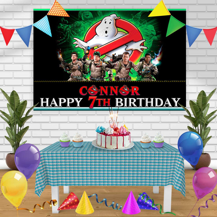 Ghostbusters Birthday Banner Personalized Party Backdrop Decoration