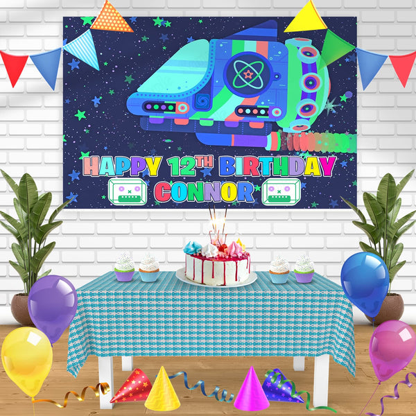 GNOG VR Game Bn Birthday Banner Personalized Party Backdrop Decoration