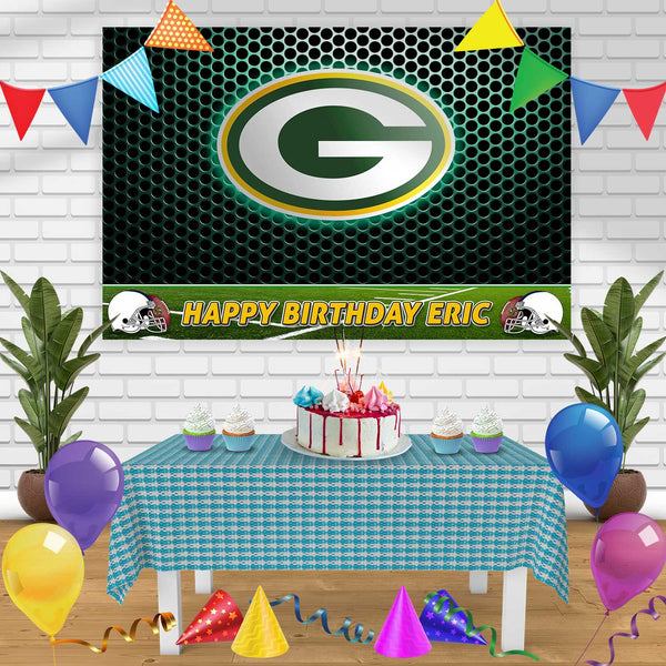 Green Bay Packers Birthday Banner Personalized Party Backdrop Decoration