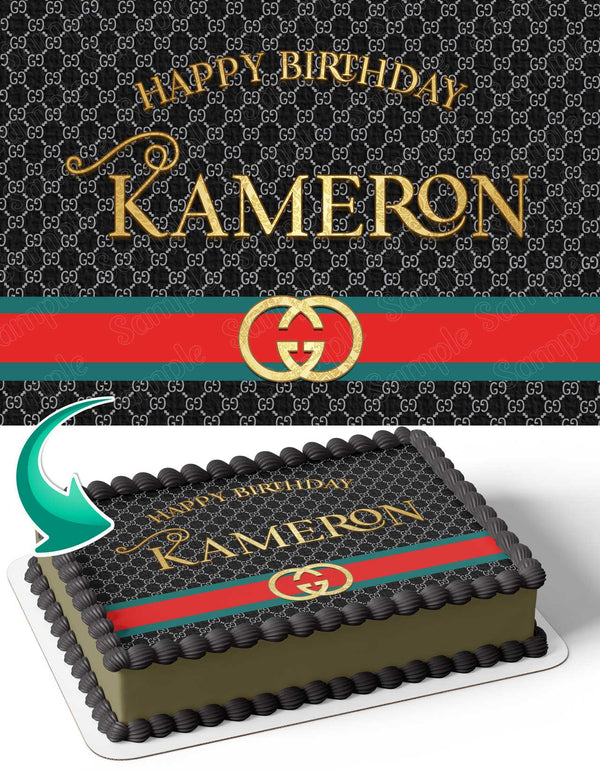 Gucci Fashion GF Edible Cake Toppers