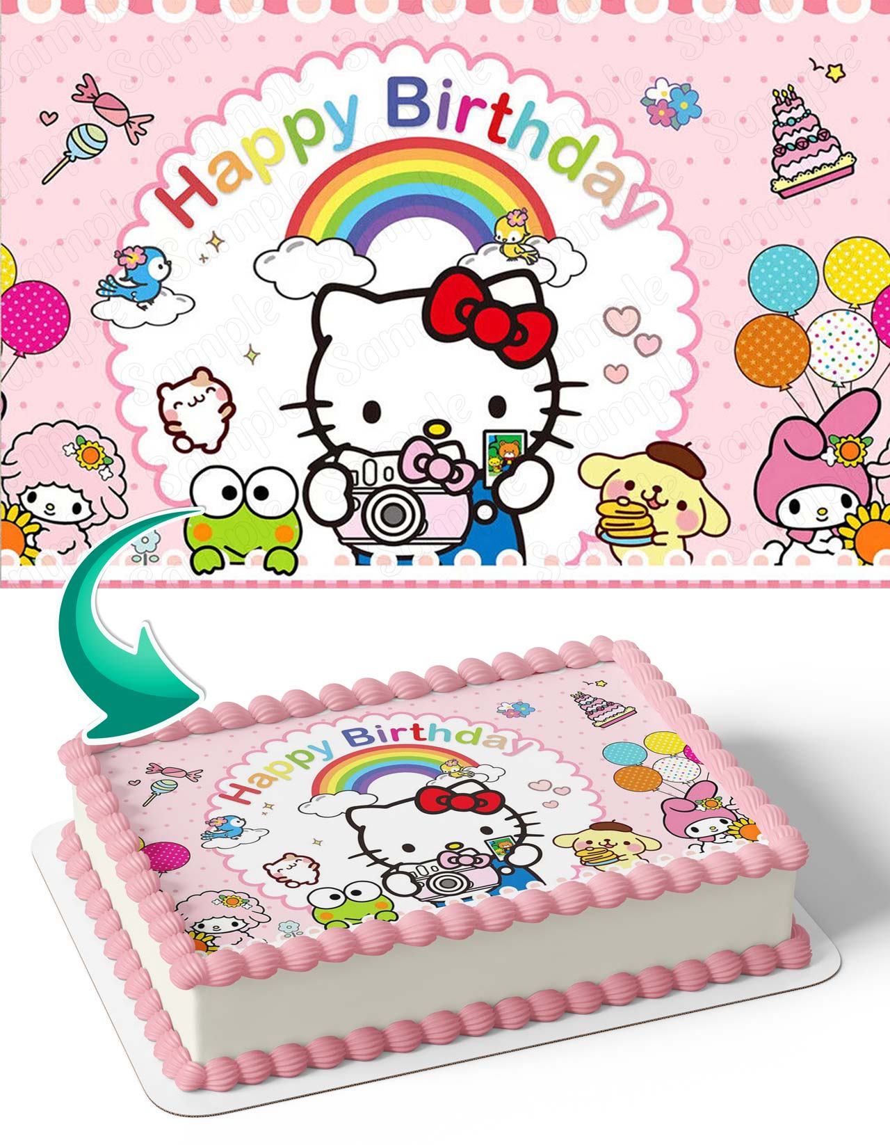 Pastel De Fondant De Hello Kitty This Delightful Sanrio Themed Cake Is