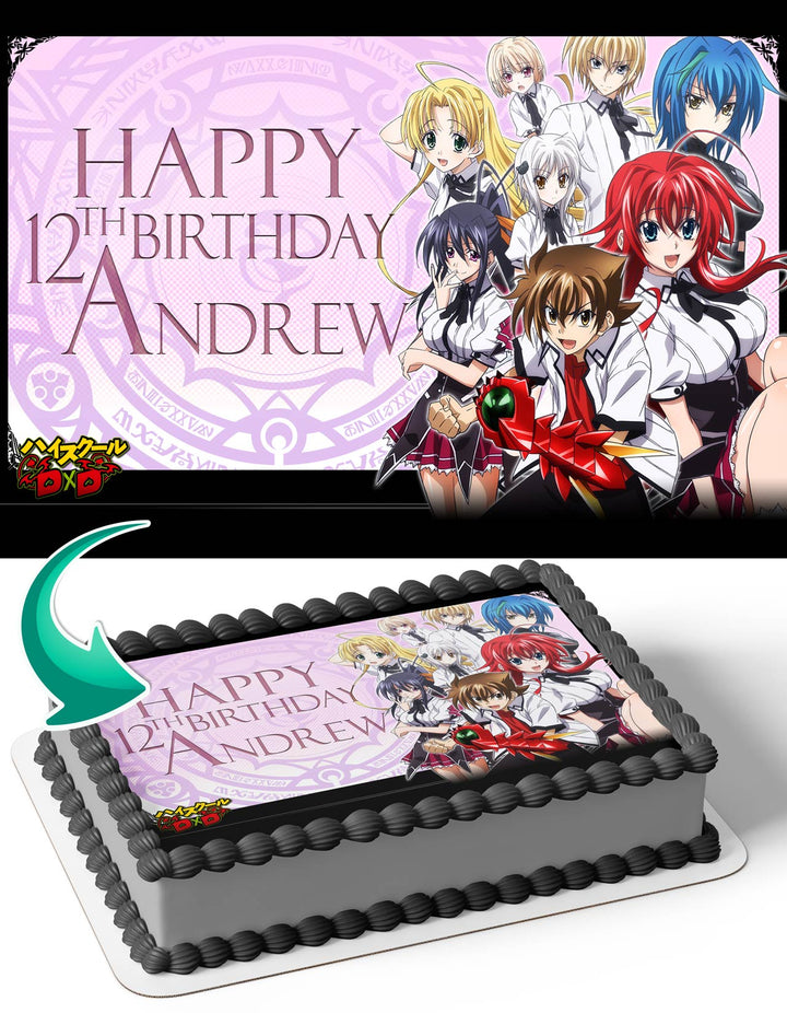 High School dxd Anime Edible Cake Toppers