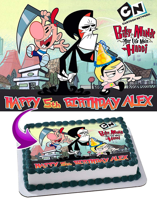 The Grim Adventures of Billy Mandy Edible Cake Toppers