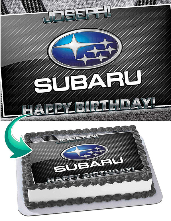 Subaru Edible Cake Toppers