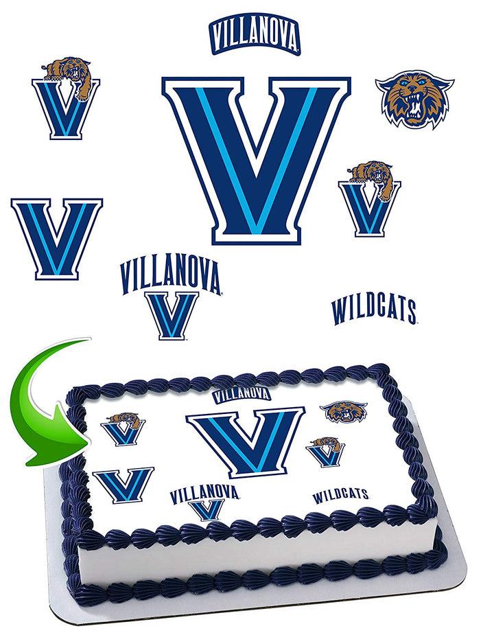 Villanova Wildcats Edible Cake Toppers