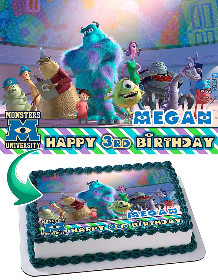 monsters inc cake toppers Monsters Inc Topper Edible Cake Toppers – Ediblecaketopper