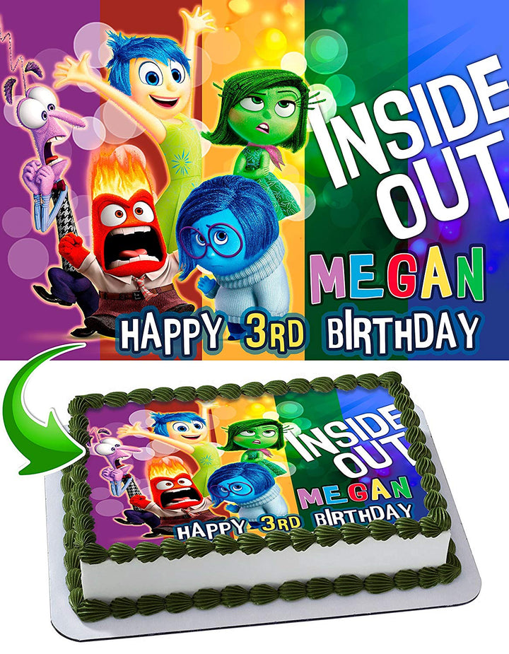 Inside Out Edible Cake Toppers