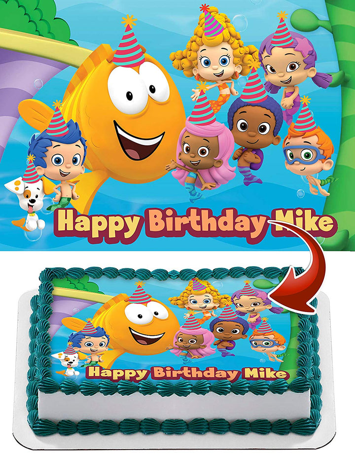 Bubble Guppies Edible Cake Toppers