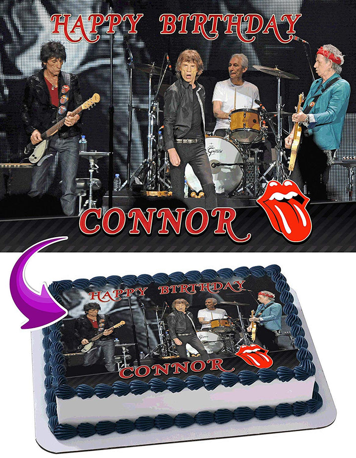 The Rolling Stones Edible Cake Toppers