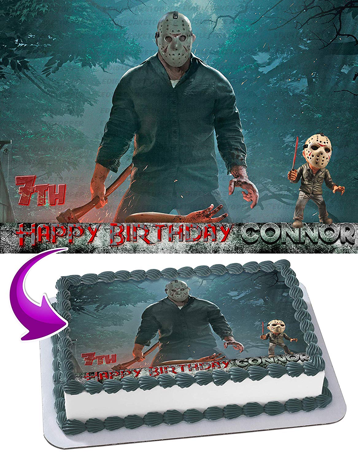 Jason Topper Jason Voorhees Edible Cake Toppers – Ediblecaketopper