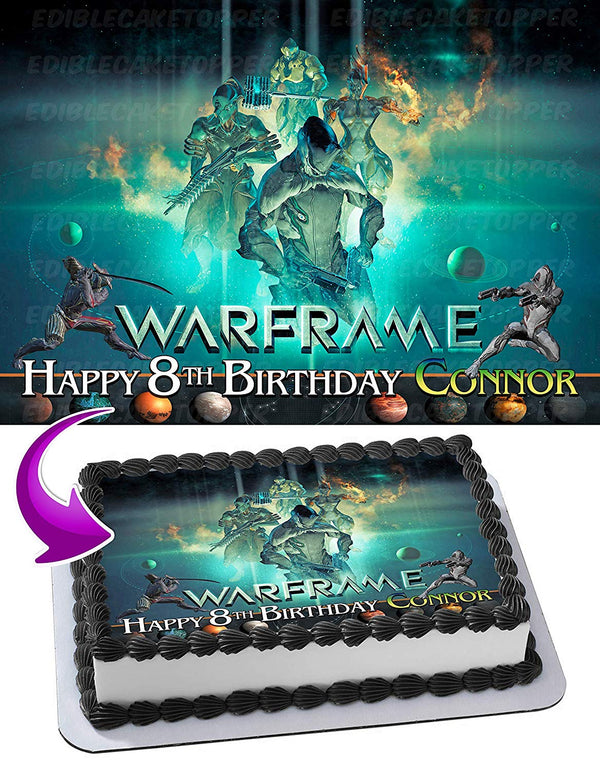 Warframe Edible Cake Toppers