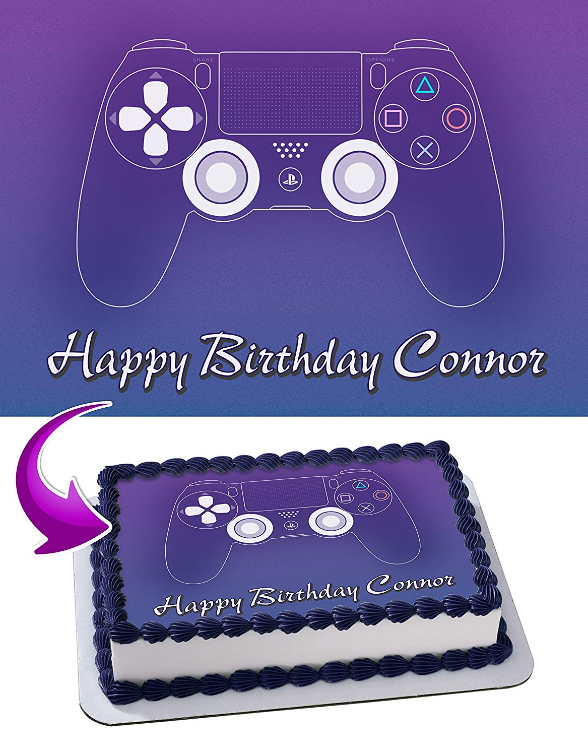 PlayStation Edible Cake Toppers Ediblecaketopper