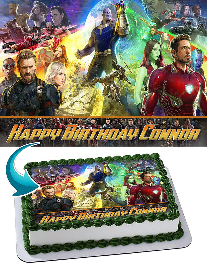 Avengers Infinity War Edible Cake Toppers