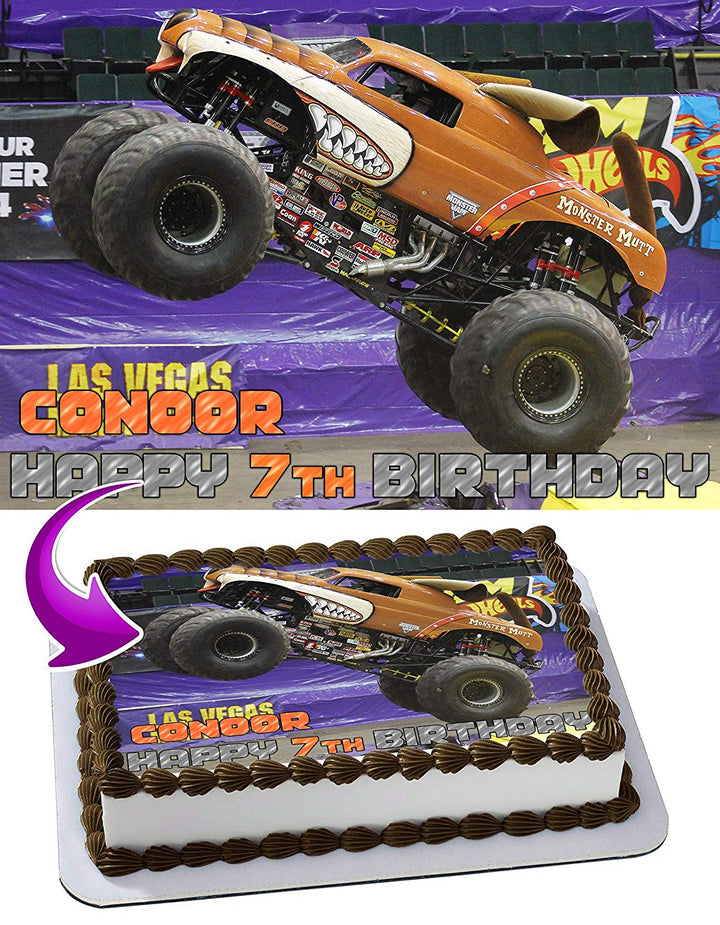 Monster Mutt Monster Jam Edible Cake Toppers