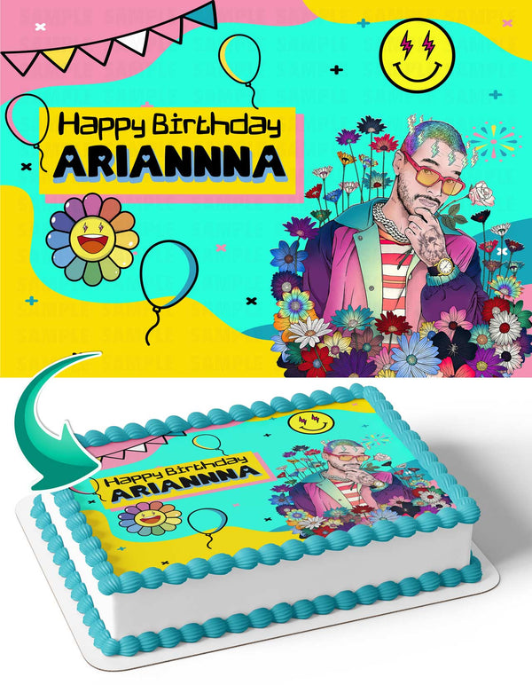 J Balvin Edible Cake Toppers