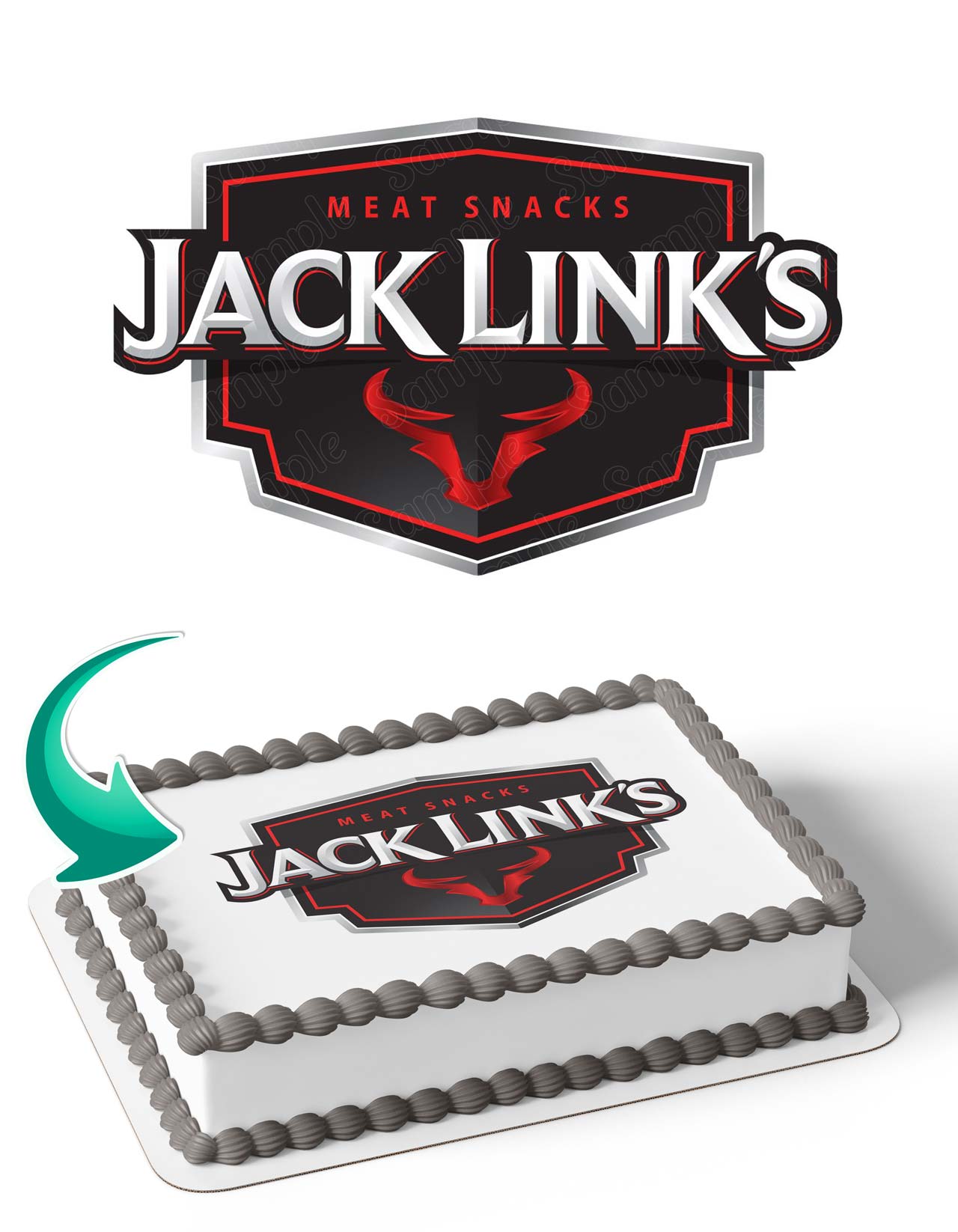 Jack Links Cake Decor Wrap Edible Cake Toppers – Ediblecaketopper
