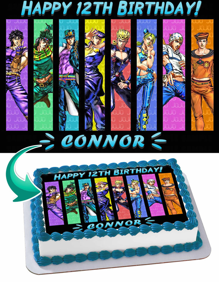 JoJos Bizarre Adventure Edible Cake Toppers