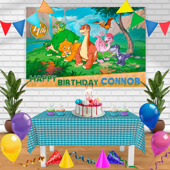 land before time Birthday Banner Personalized Party Backdrop Decoration