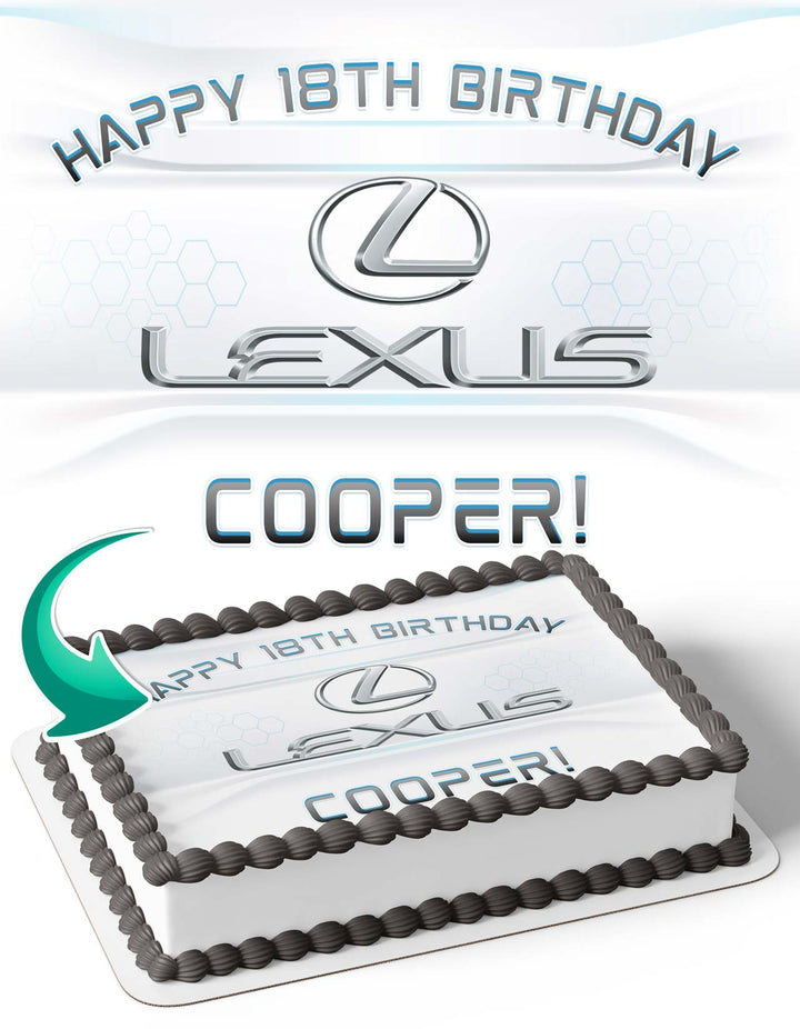 Lexus Edible Cake Toppers