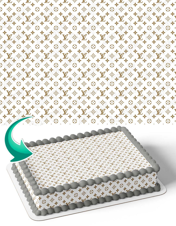 Louis Vuitton Og B Wrap Edible Cake Toppers